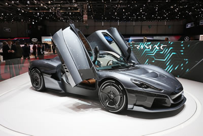 Rimac Concept Two Electric Supercar - 1914 hp/1408 kW -4 electric motors